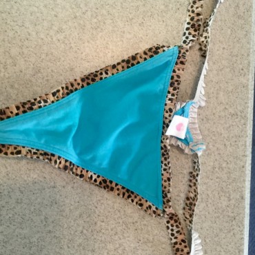 Leopard and Blue Gstring